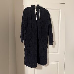 Cuddl Duds Navy Plush Hoodie